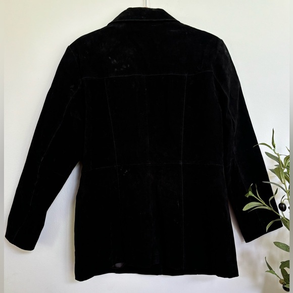 Wilson’s the leather Experts button down Genuine black suede leather jacket - Picture 4 of 8